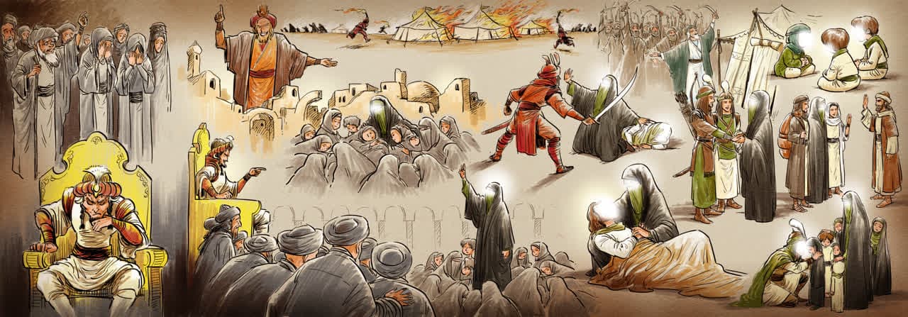 پرده نقالی حضرت زینب سلام الله علیها